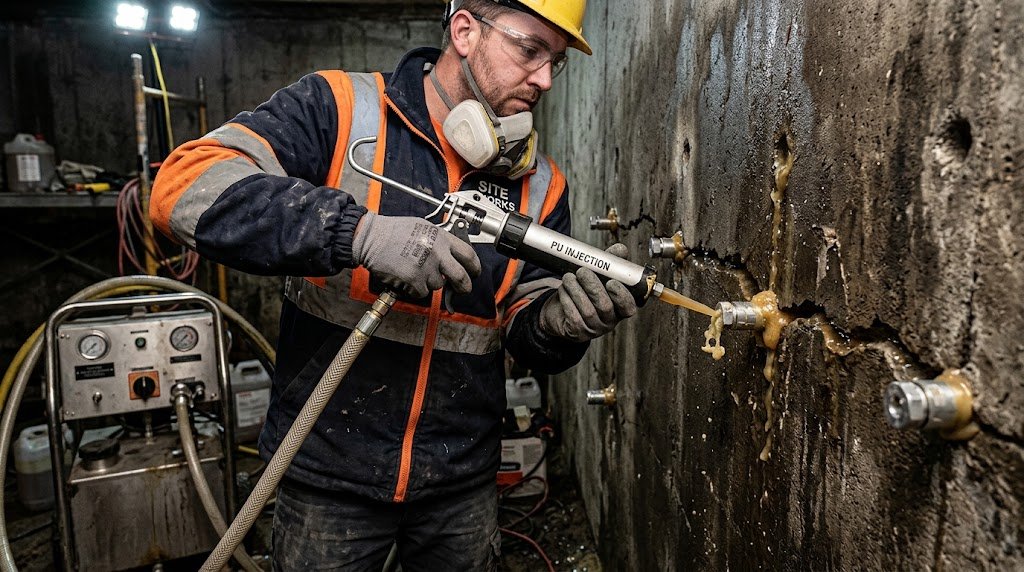 Basements Waterproofing Injection