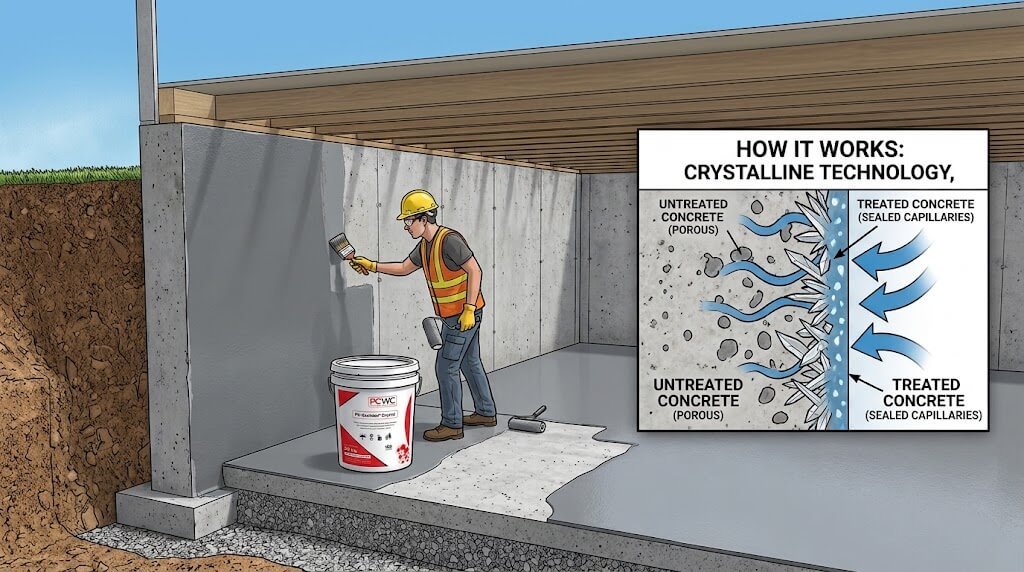 Cementitious Basement Waterproofing